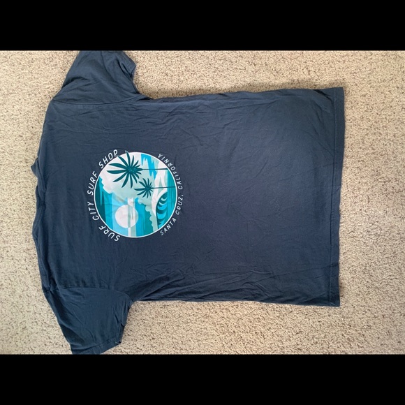 blue oversized surf city tee - Picture 2 of 5